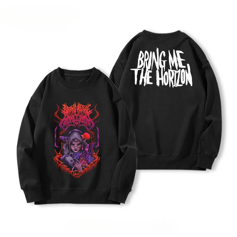 Moletom com capuz da banda Hot BRING ME THE HORIZON BMTH Dead Core para homens e mulheres, jaqueta de lã para outono e inverno, tendência