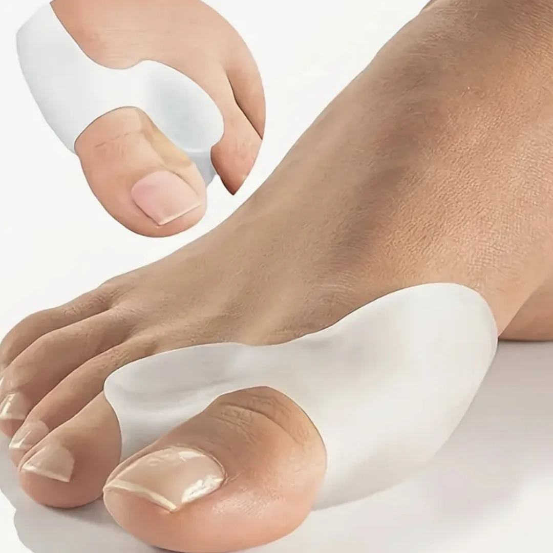 4pcs big toe anti-friction toe splitter soft protective pads, men and women can use, washable