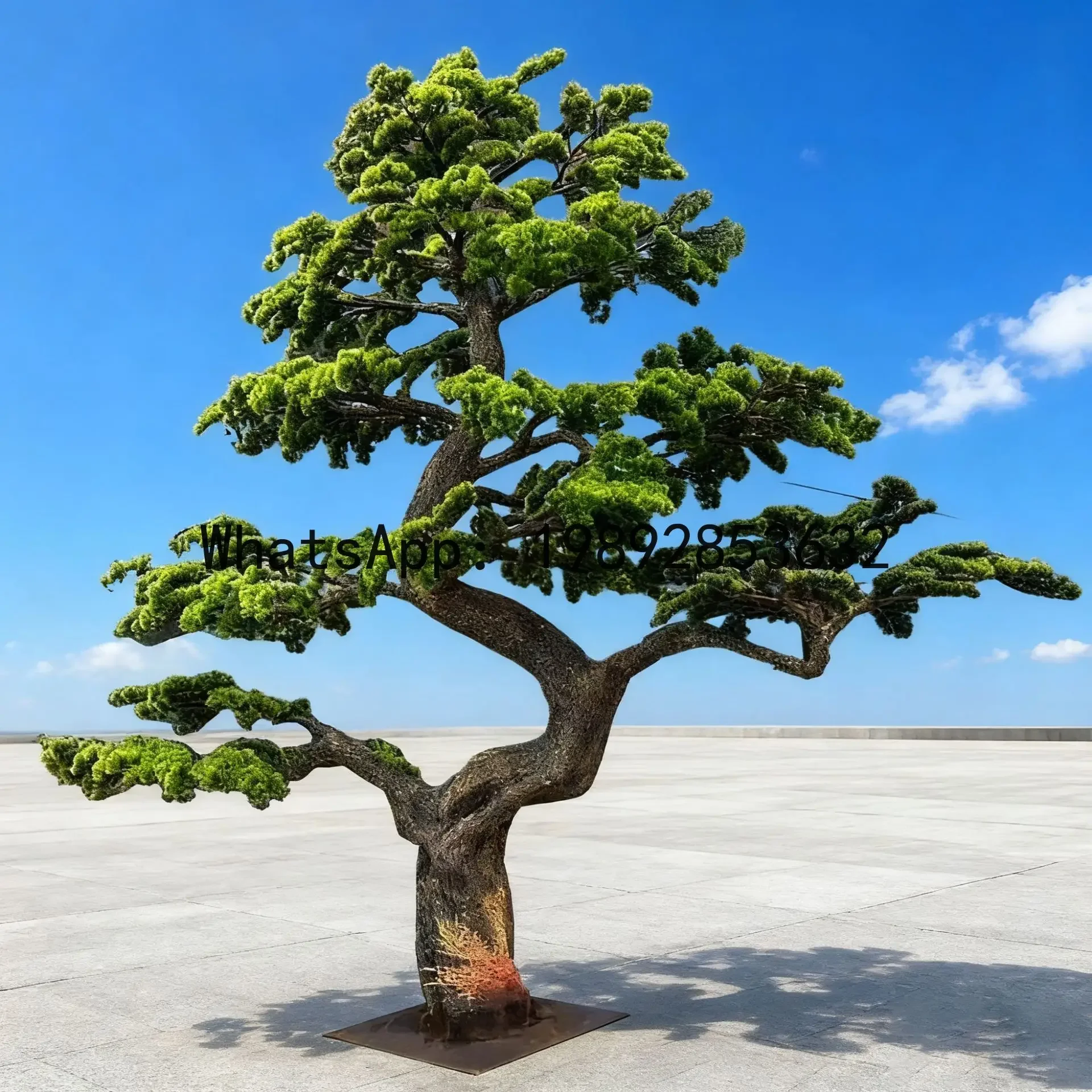 

ww24 artificial welcoming pine & podocarpus - indoor decorative ornament for hotels & landscaping