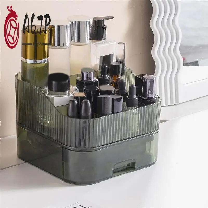 

A67P-органайзер для макияжа с штабелируемым ящиком, настольный туалетный столик, органайзеры для косметики для ухода за кожей, парфюмерии, лосьоны, помады