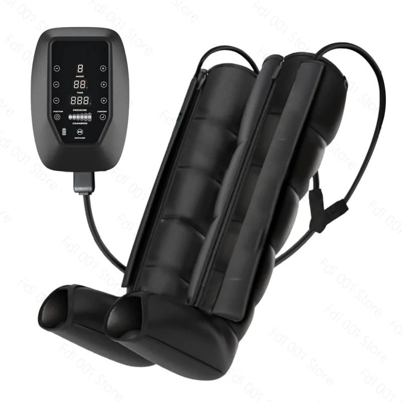 Cross-border explosion, leg massager, air wave massager, 360-degree wrapping airbag, six-chamber household air pressure