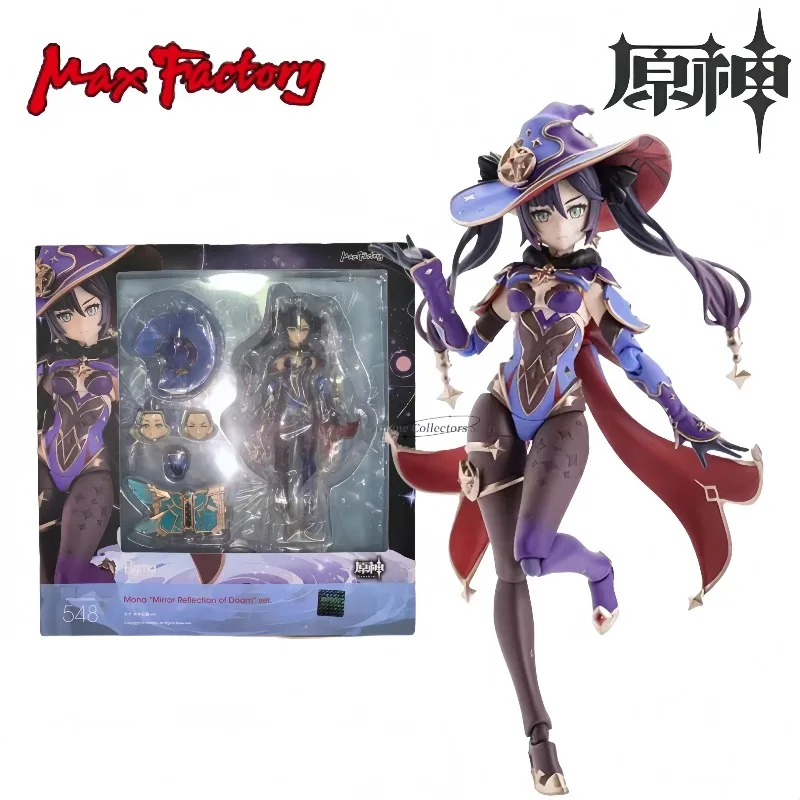 

100% Original Figma 548 Genshin Impact Mona Mirror Reflection of Doom Ver in Stock Anime Action Collection Figures Model Toys