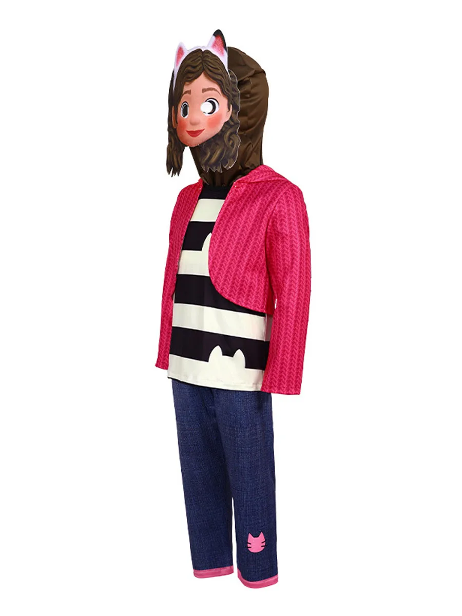Gabby Dollhouse Cartoon Kindermeisjeskostuum Halloween Kinderprinses Carnaval Gabby Kattenkostuum Feestoutfits