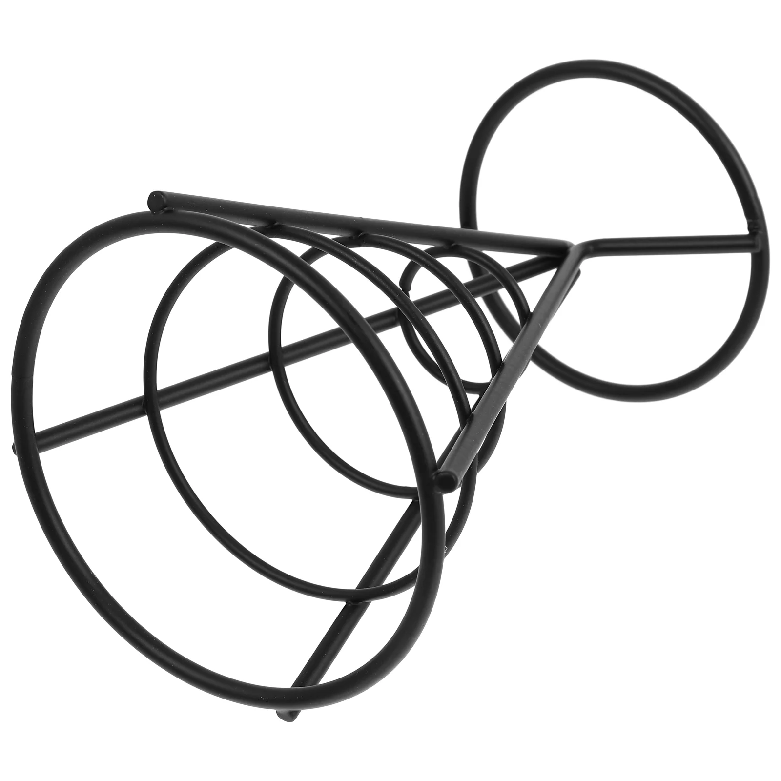 

Potato Chips Snack Basket Food Frying Wire Chicken Gadget Black Holder Fries Stand