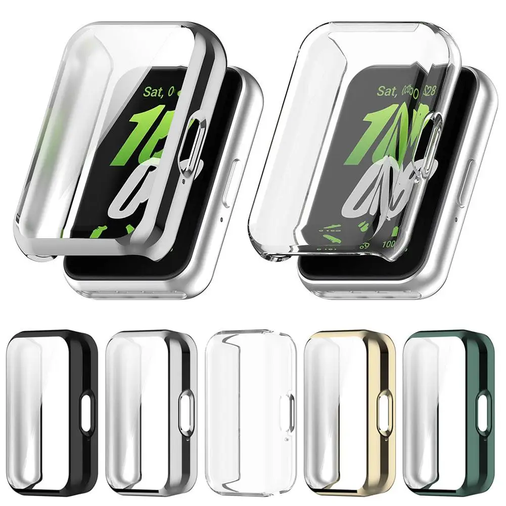 For Samsung Galaxy Fit 3 Smartwatch Protector Screen Protector Case For Samsung Galaxy Fit3 Full Coverage Protective Cover O9M8