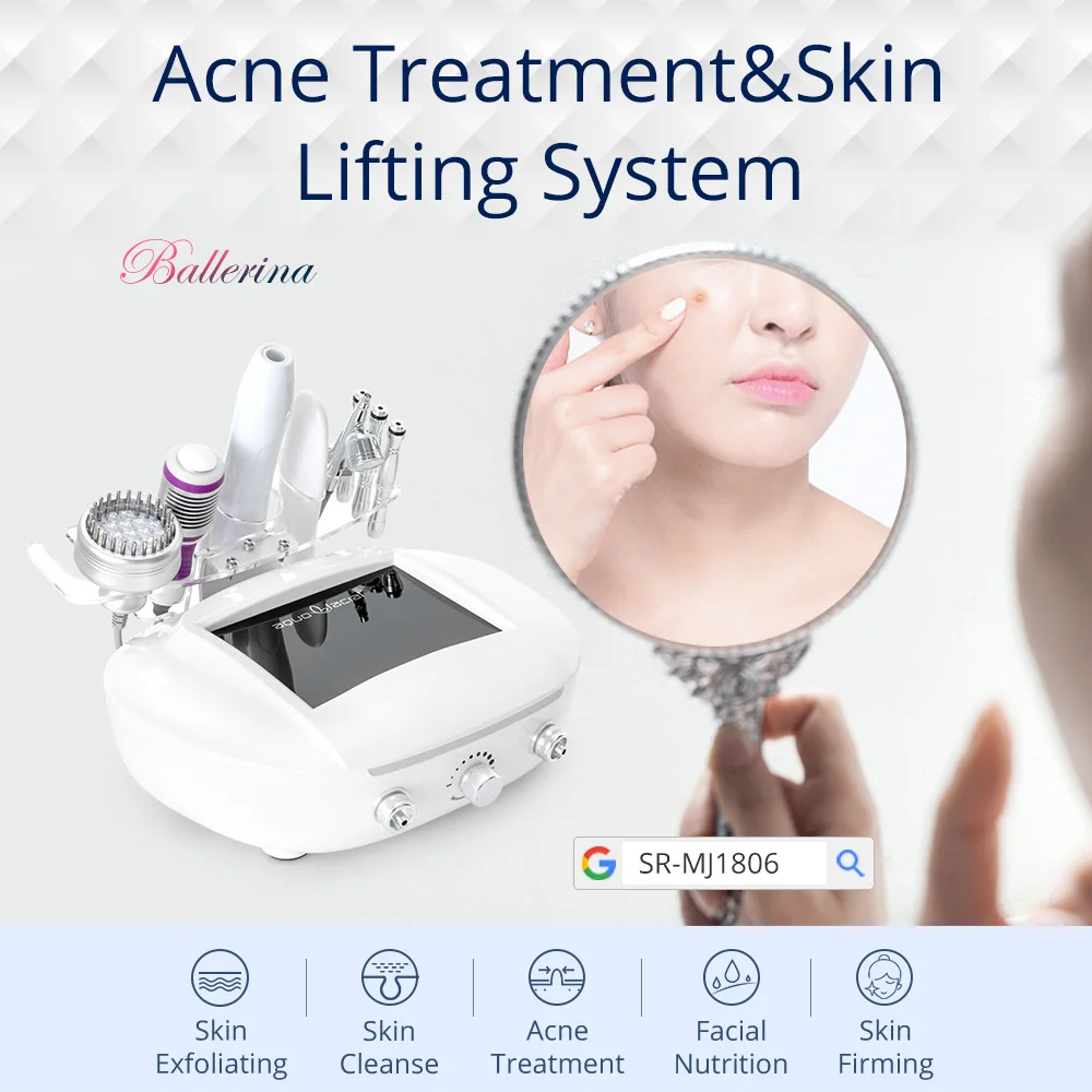 6-in-1 ultrasone huidscrubber Foton Microdermabrasie Sproeier Koelmachine