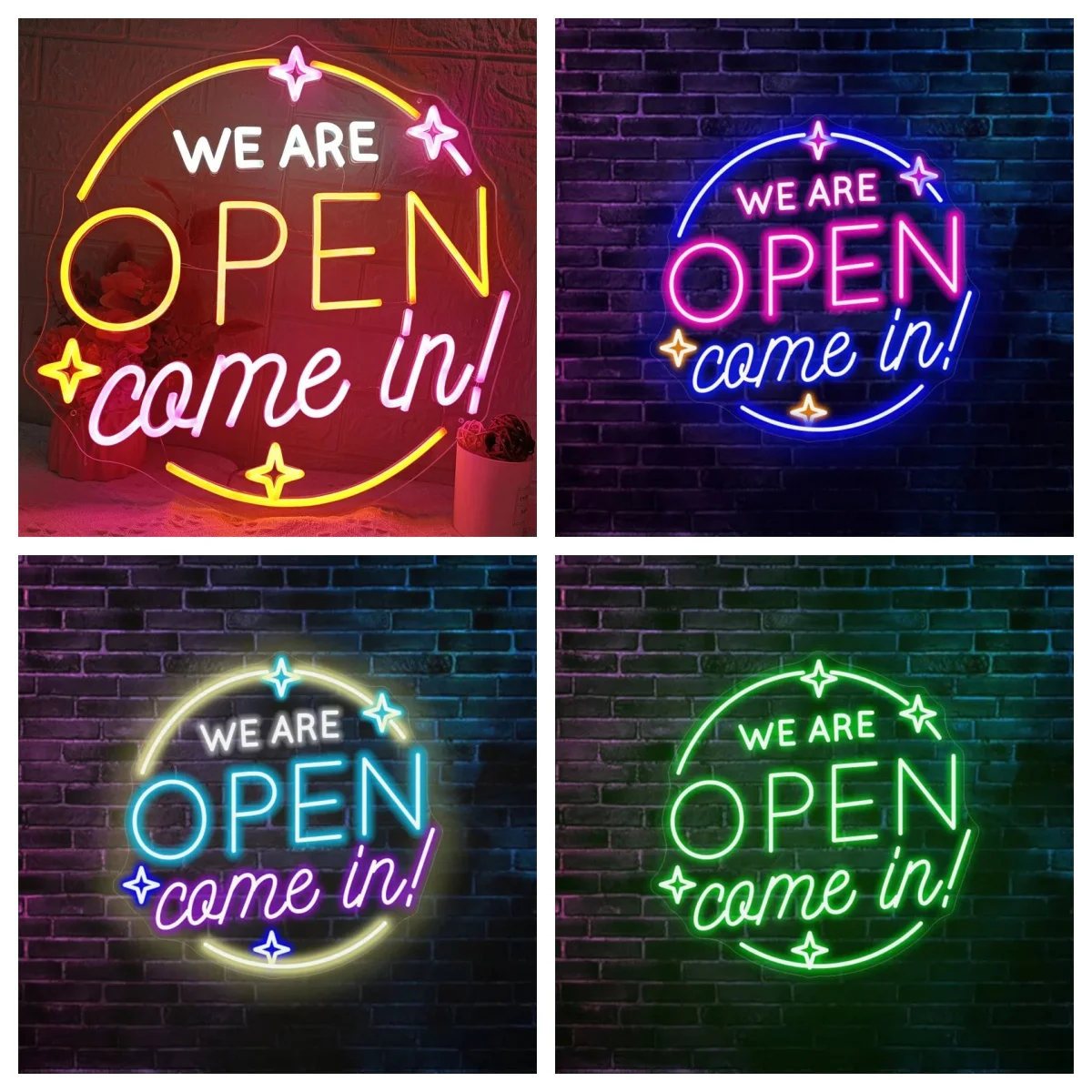 We are open come in Neon Sign for Business, Pub Neon Light, Bar Neon Light, 73Neon Light, Business Name Neon Light