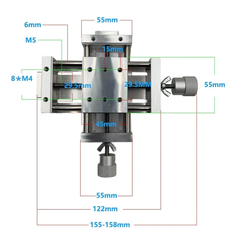 Platform Sliding Table Fine‑Tuning Linear Stage Manual Translation Displacement Station Precision Aluminium Alloy Sliding Table
