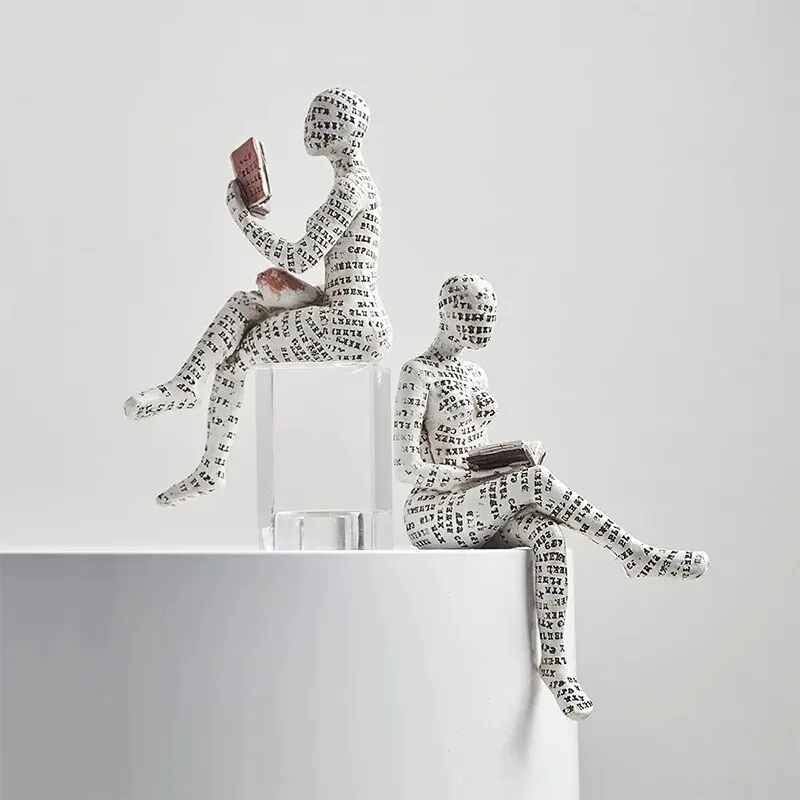 D2 European Light Luxury Abstract Reading Character Ornament Letters Reading Ornament Home Decoration Alphabet Reading Ornament 6