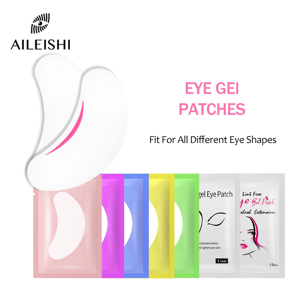 20/50/100 Pairs Patches for Building Hydrogel EyePads Eyelash Extension Paper Stickers Lint Free Under Eye Pads Makeup Supplies