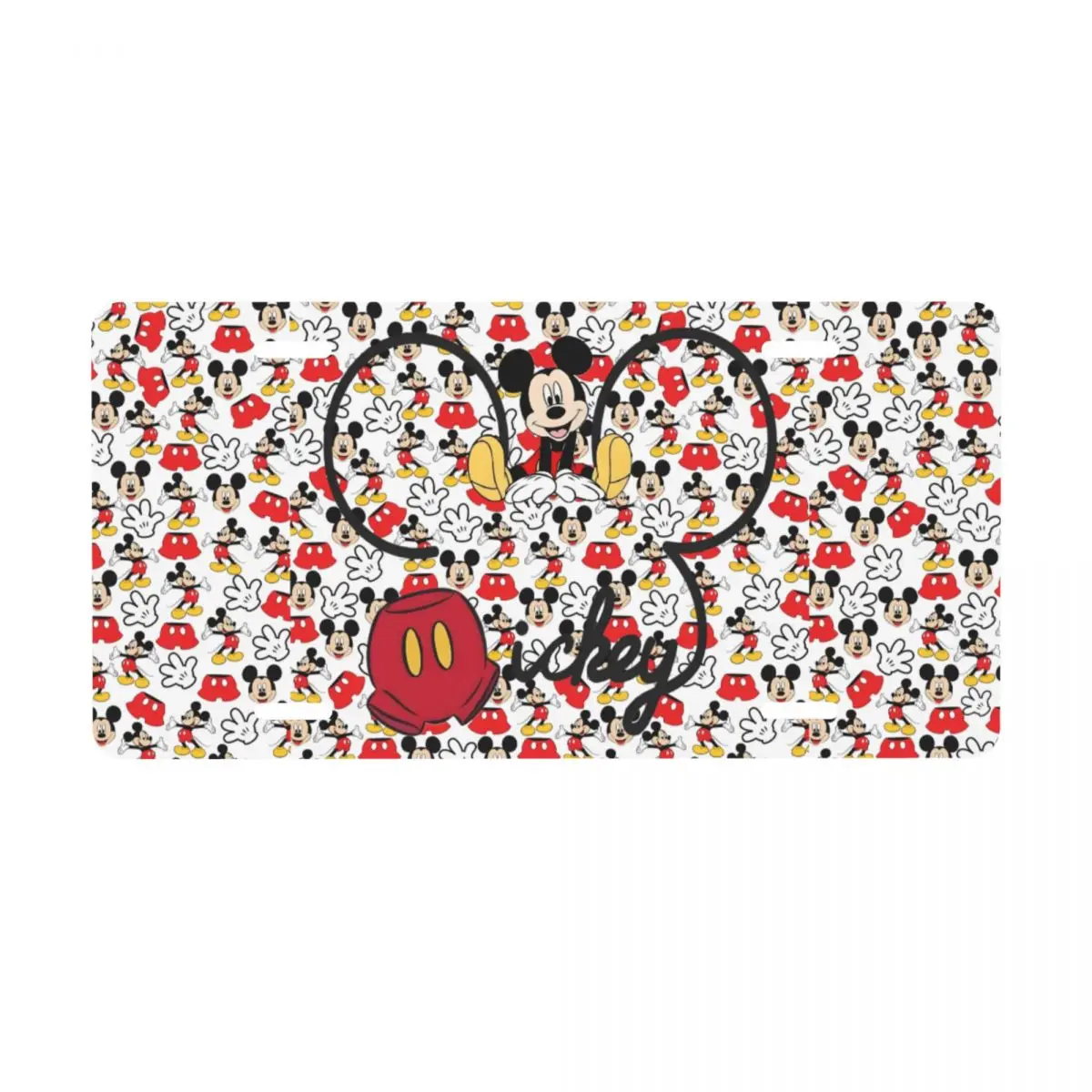 

Изготовленный на заказ номерной знак с Микки Маусом, крутой декоративный передний номерной знак автомобиля, алюминиевый металлический знак, косметическая бирка 6 х 12 дюймов
