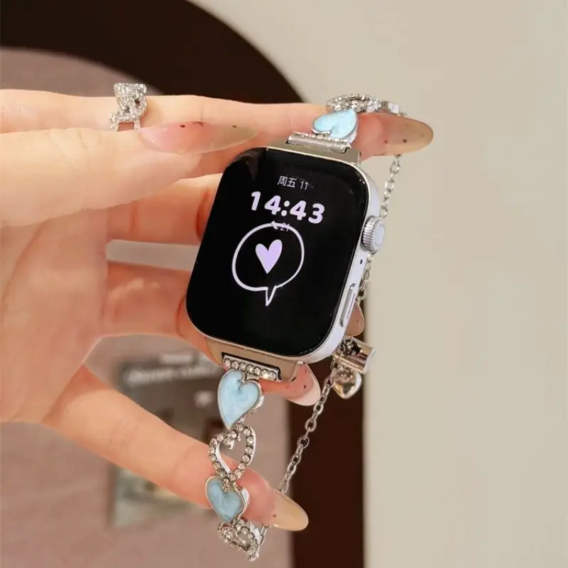 

Ремешок для часов с полым сердцем для HW Watch Fit3/Fit4 и ремешок ручной работы для HW Band 8/9/10NFC