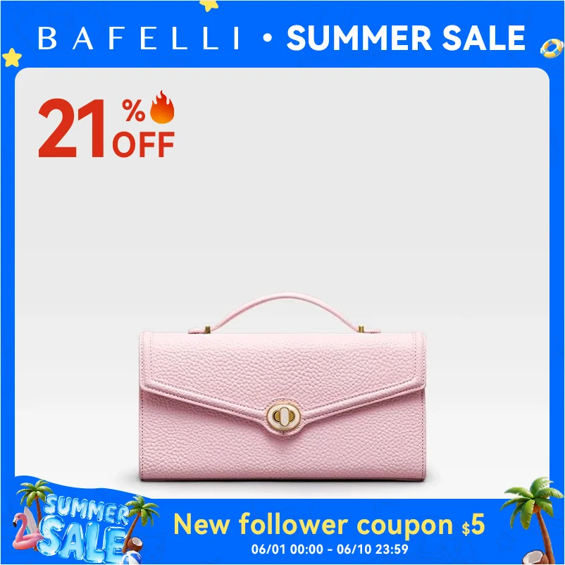 

BAFELLI 2026 NEW WOMEN'S HANDBAG LEATHER WALLET PARTY SHOULDER DRESS PURSE LUXURY DESIGNER BRAND FEMALE EVENING BAGS CLUTCHES