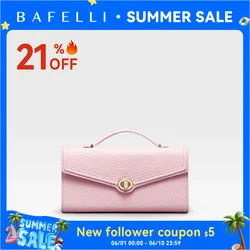 BAFELLI 2026 NEW WOMEN'S HANDBAG LEATHER WALLET PARTY SHOULDER DRESS PURSE LUXURY DESIGNER BRAND FEMALE EVENING BAGS CLUTCHES