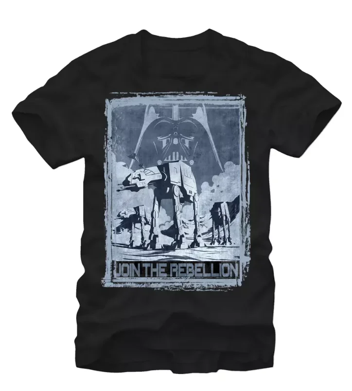 เสื้อยืดแขนสั้นผู้ชายแนวไซไฟย้อนยุคสตาร์วอร์สทรงหลวมและพอดีตัวสไตล์สตรีท ขอให้พลังแห่งพระเจ้าอยู่กับคุณ ของขวัญเพื่อนรายวัน