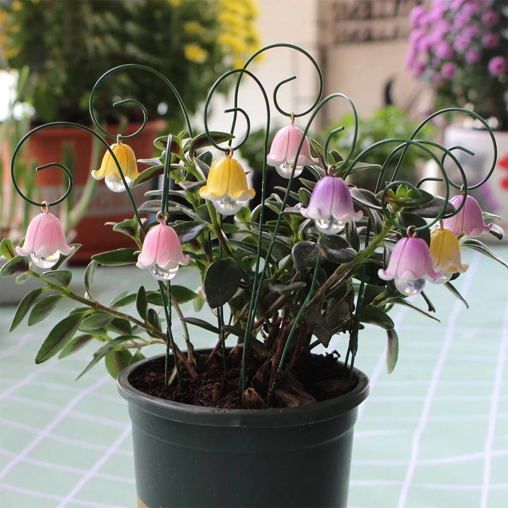 Flower Pick Stand Outdoor Fake Flowers Garden Decor Faux Flower Fairy Garden Accessory for Home Kitchen Bedroom