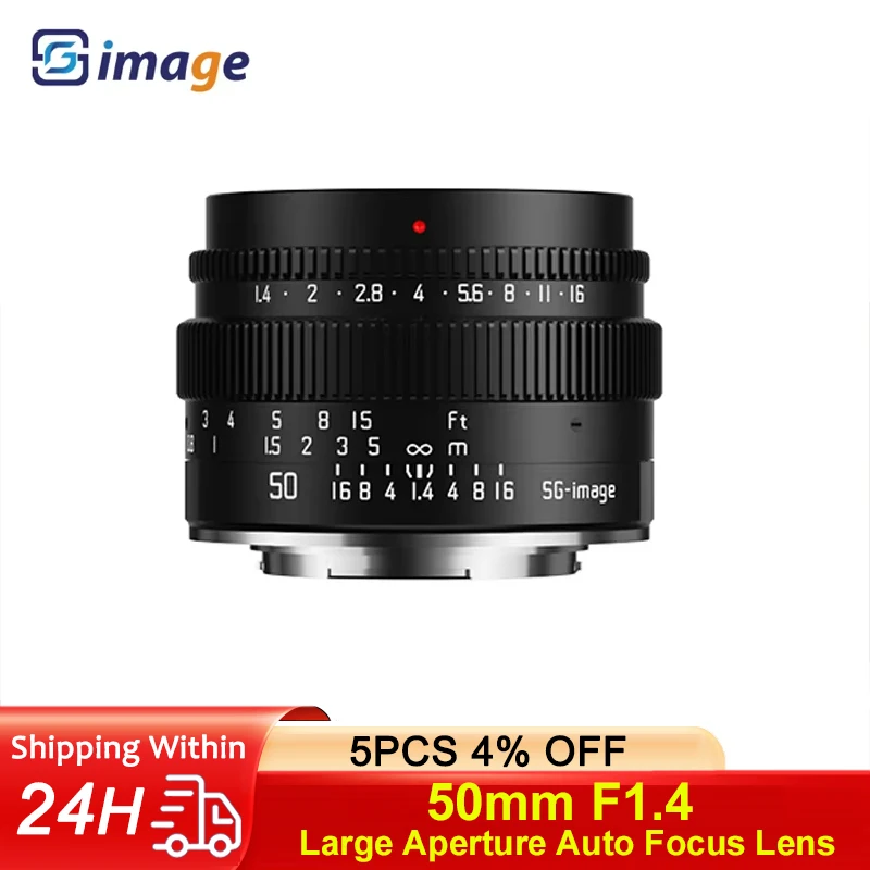 

SGimage 50mm F1.4 APS-C Large Aperture Fixed Focus Lens Portrait Photography for Nikon Z Canon RF Sony E Fuji X Sigma L Mount