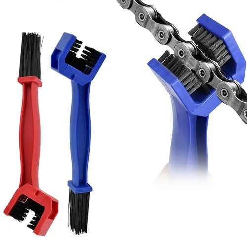 Arandela de cadena de motocicleta, cepillos universales para el cuidado de los llantas, cepillos de limpieza de neumáticos, cadena de bicicleta, cepillos de limpieza de suciedad, herramienta de mantenimiento de engranajes, 1 ud.