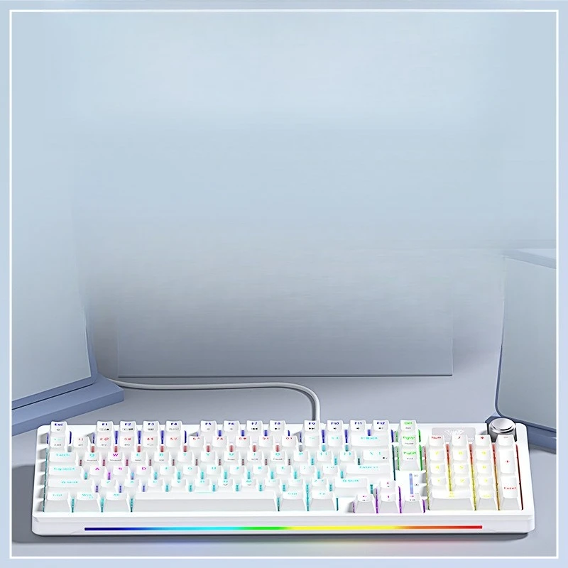 

Wireless mechanical keyboard and mouse set Wireless three-mode