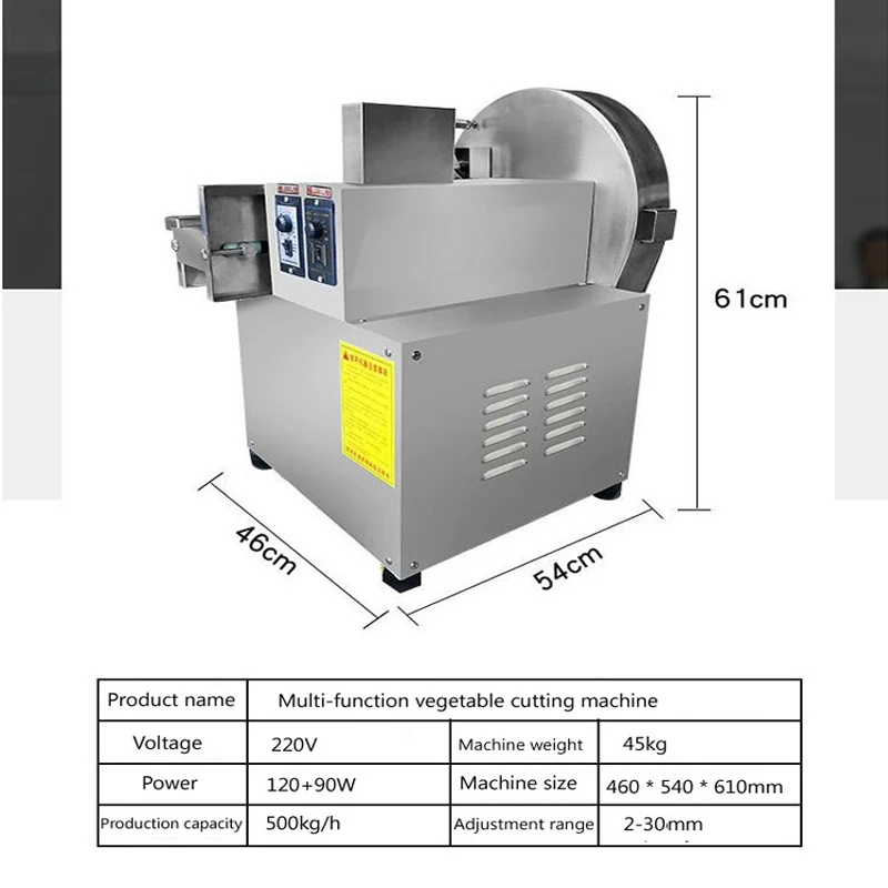 Alat pemotong sayuran elektrik Stainless Steel, pengiris bawang daun hijau efisiensi tinggi