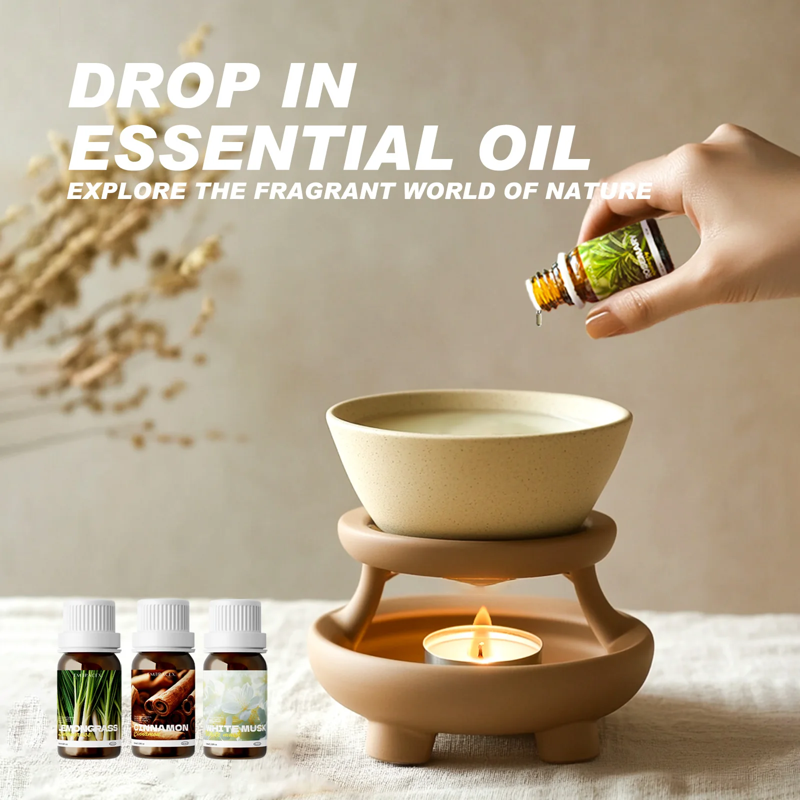 10 مللي زيت القرفة 100% الزيوت العطرية القرفة الطبيعية قرفة النباح زيت طبيعي الجلد والشعر الجسم والشمعة صنع حلوة حارة #2