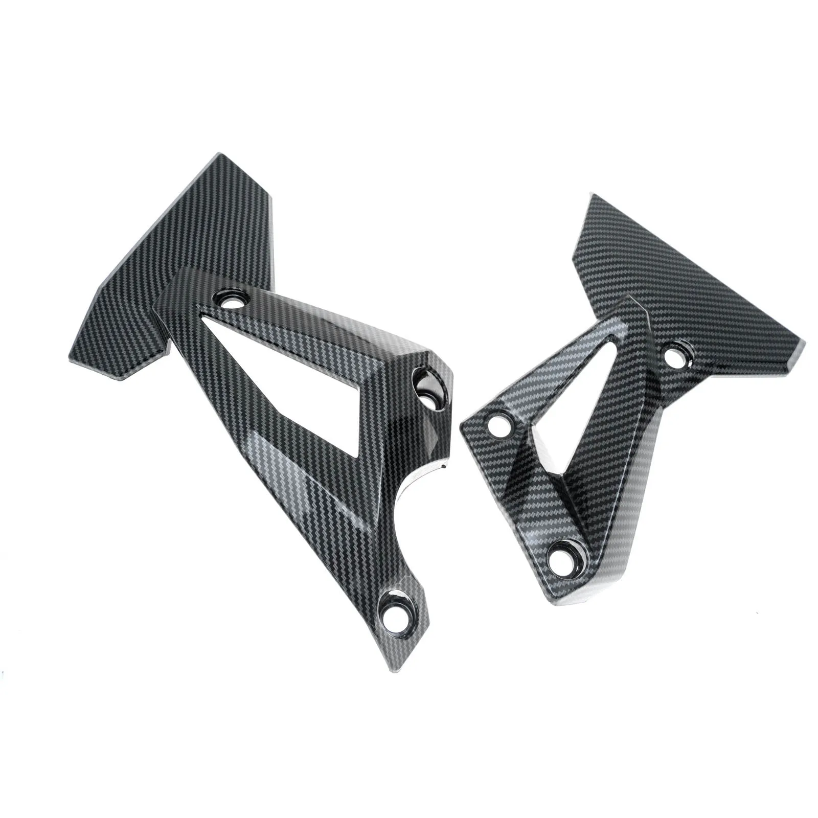 

Carbon Fiber Pattern Radiator Side Frame Panel Cowling Cover Fairing Fender for kawasaki ninja 400 ex400 2018 - 2023