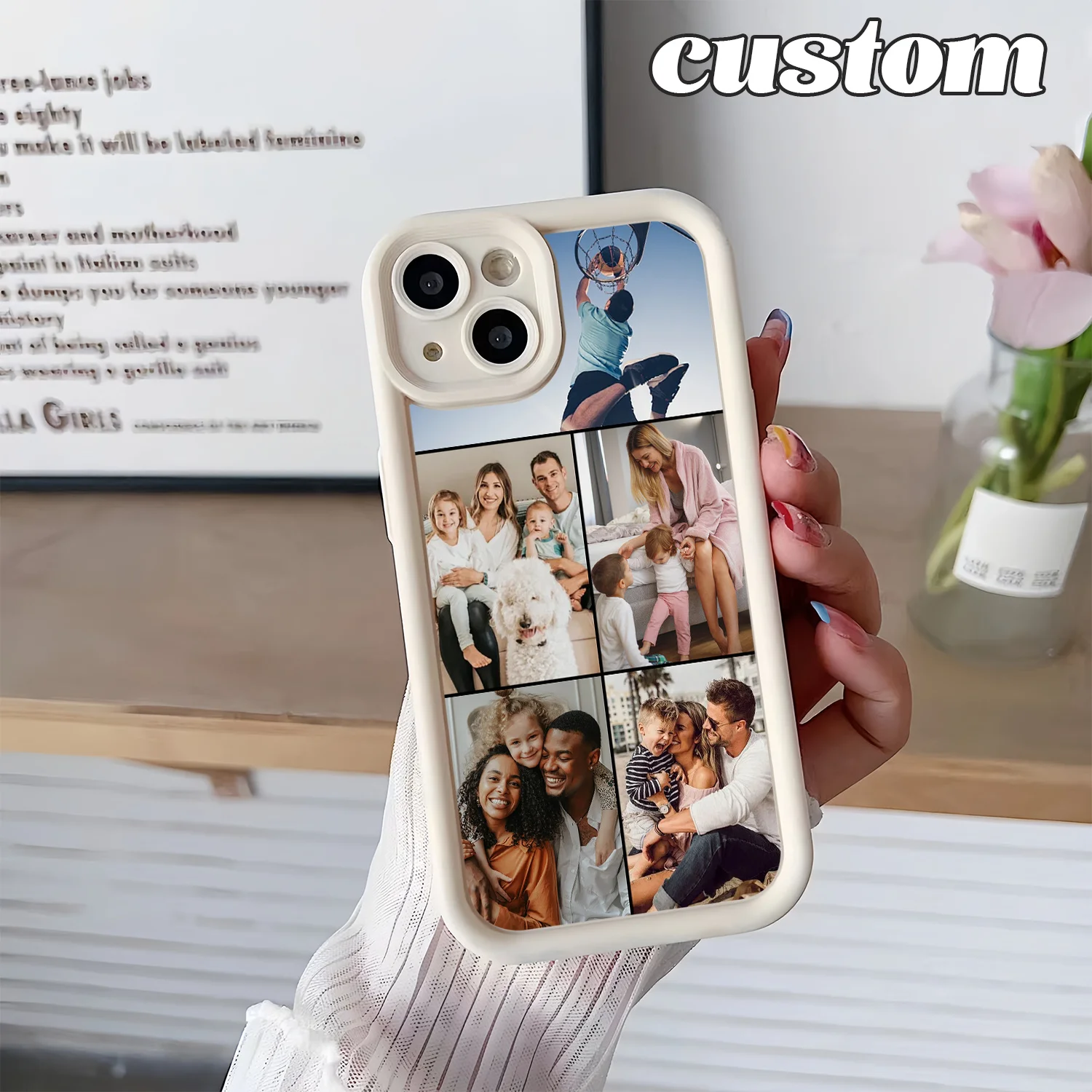 شخصية مخصصة صور سيليكون جراب هاتف آيفون 17 16 15 14 13 12 11 برو Xs ماكس X XR Mini 16e 7 8 Plus SE 2020 2022 #4