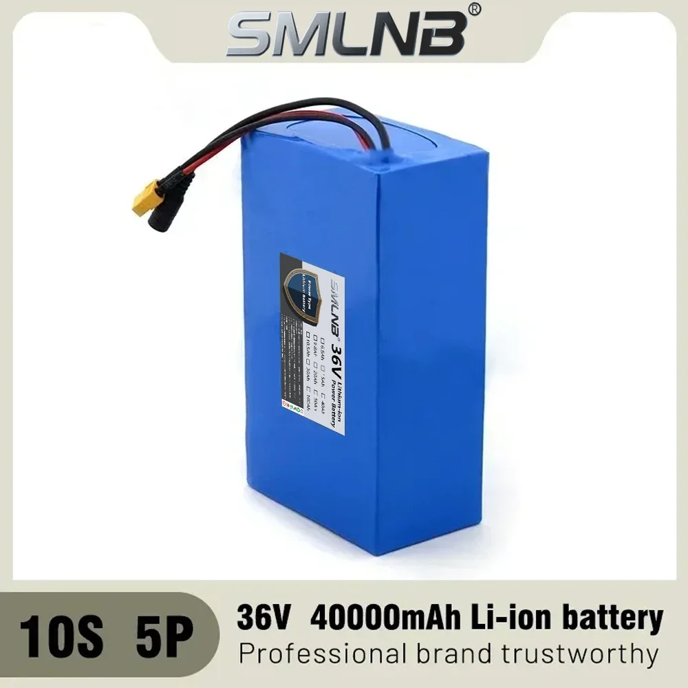 1000W 10S5P Lithium-ion 36V 40Ah Batterie Avec BMS Intégré Moteur for Electric Scooter Batterie Électrique Tricycle Électrique