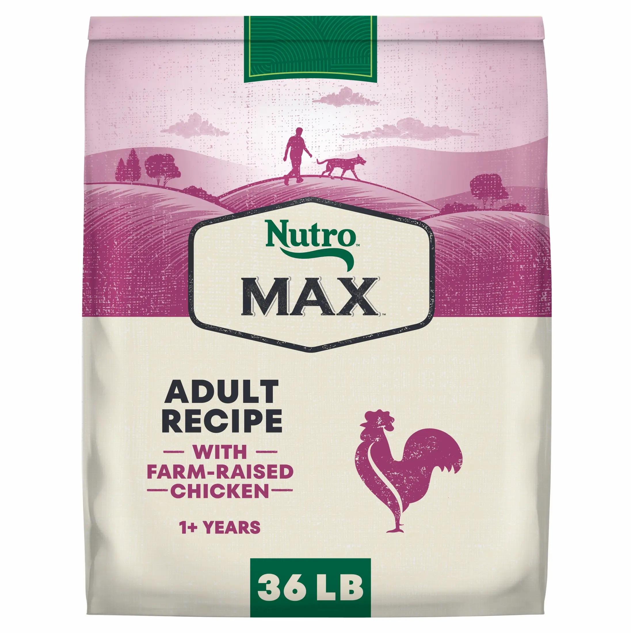 Adult Dry Dog Food with Farm-Raised Chicken 36 lb Bag