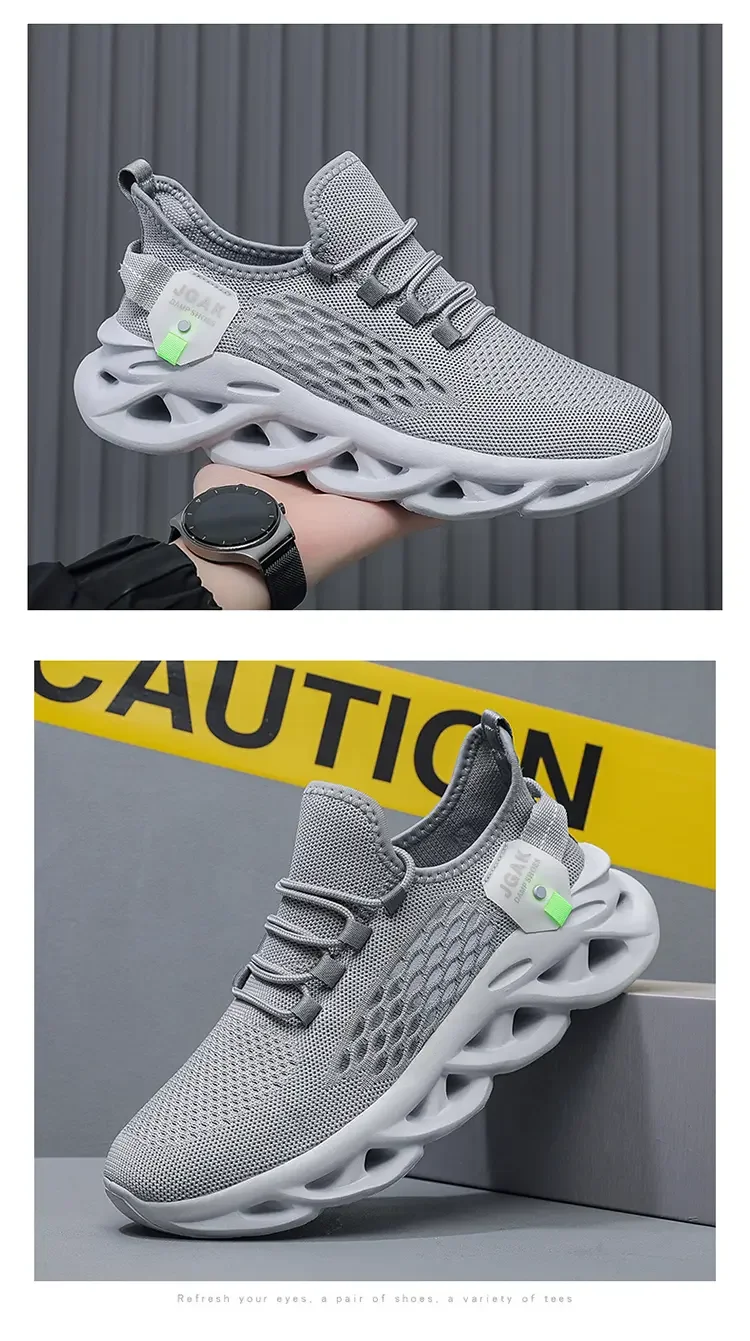 Sommer Herren Sport-Laufschuhe Schwarze Jogging-Sneaker Freizeitschuhe Outdoor Atmungsaktives Mesh Damen Leichte Stoßdämpfung Übergrößen – Detail 14