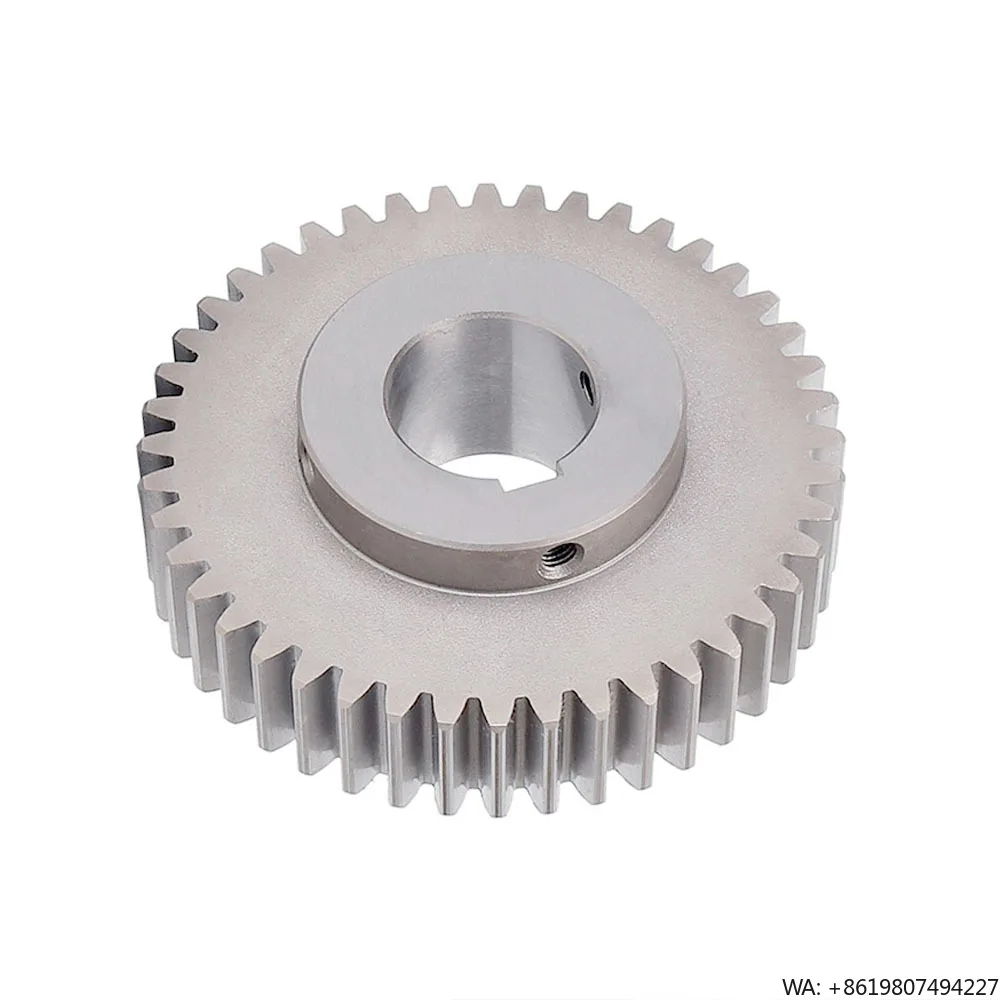 Custom Steel Straight Tooth Pinion Spur Gear Set for Industrial Transmission Hobbed CNC Machined OEM Part ISO9001 Certified