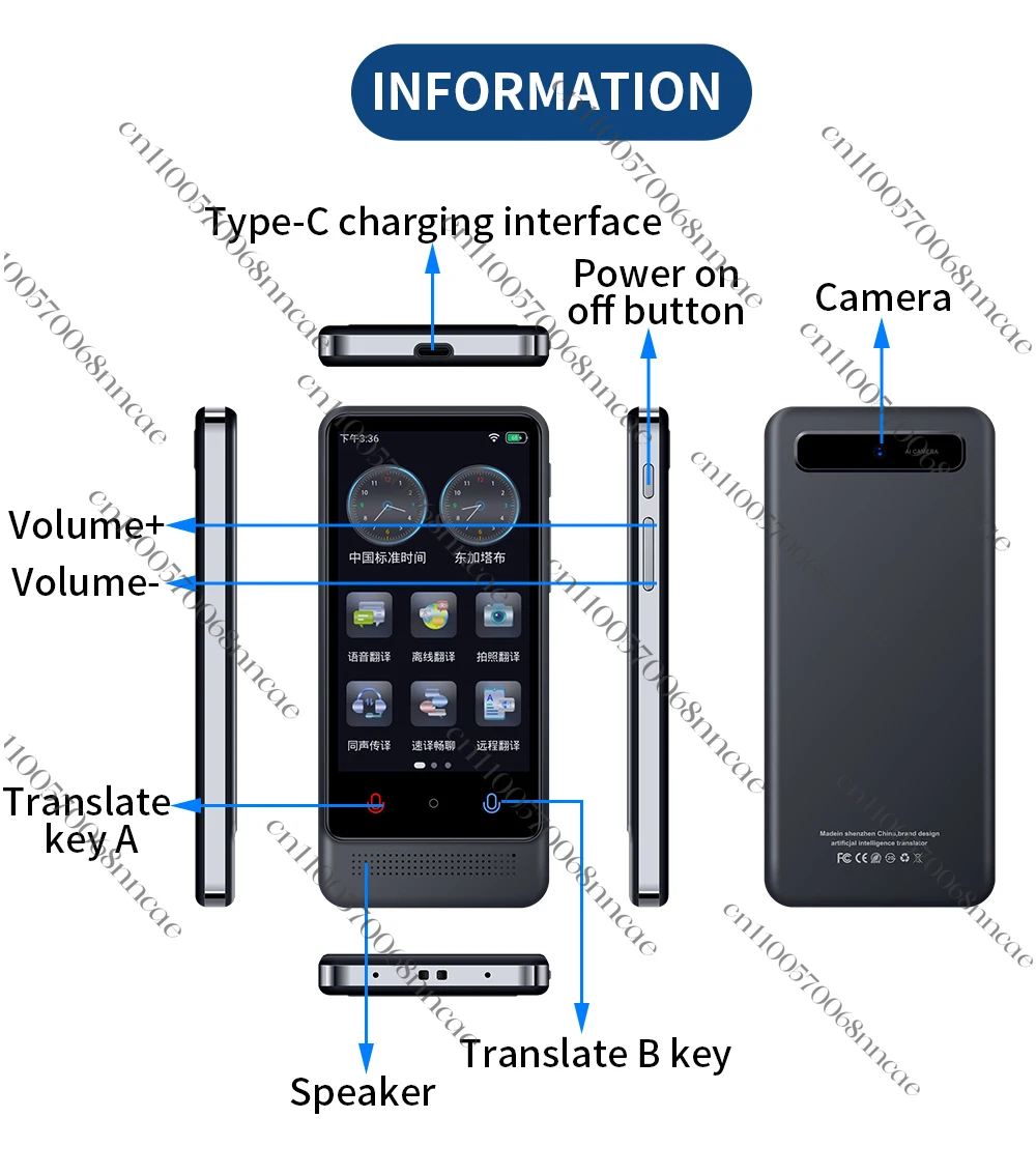 M12 ChatGPT مترجم صوت AI معتمد 137 لغة عبر الإنترنت WIFI BT جهاز ترجمة 22 مترجم لغة ذكية غير متصل #6