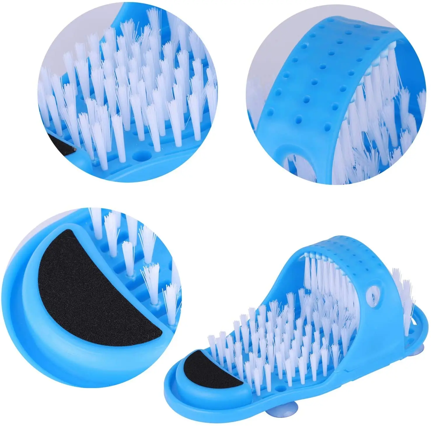 Plastic Bath Shower Feet Massage Slippers Bath Shoes Brush Pumice Stone Foot Remove Dead Skin Foot Care Tool Foot massager