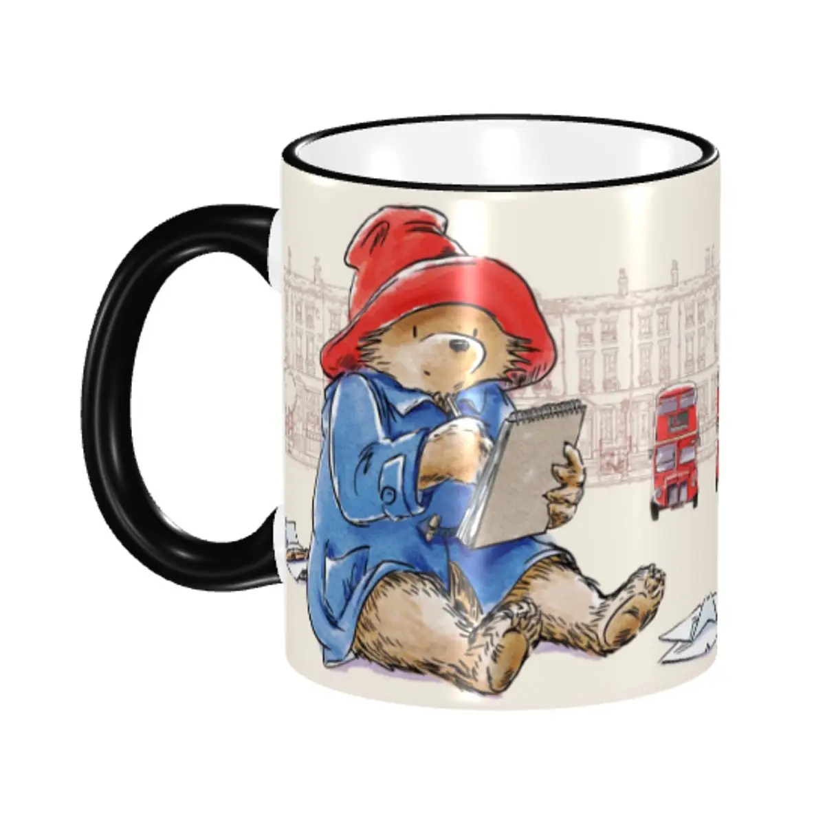

Personalized DIY P-Paddingtons Cute Bear Ceramic Mugs Classic Anime Adorable Animal Coffee Cups Creative Present