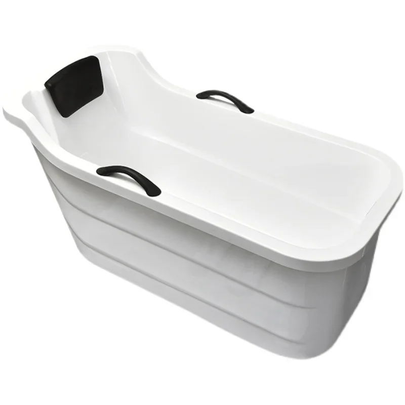 

#Household thermal insulation small apartment independent backrest bathtub acrylic adult mini armrest bathtub