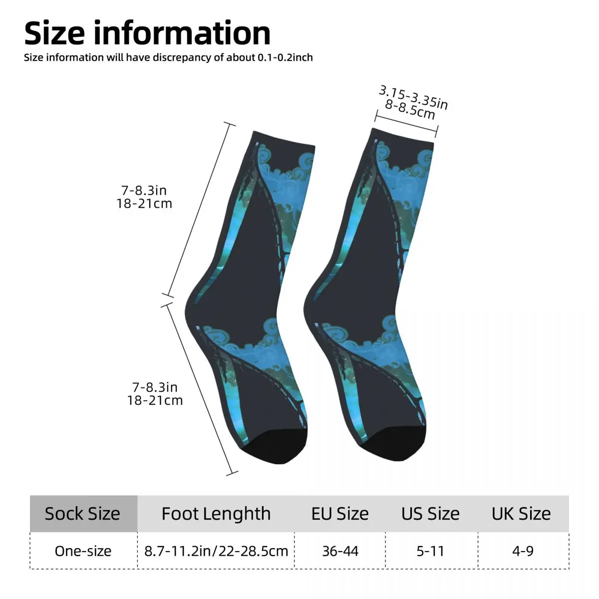 Moana Boat Ride Night Sky Graphic Socks uomo donna poliestere Funny Happy Socks Crazy primavera estate autunno inverno Socks Gift