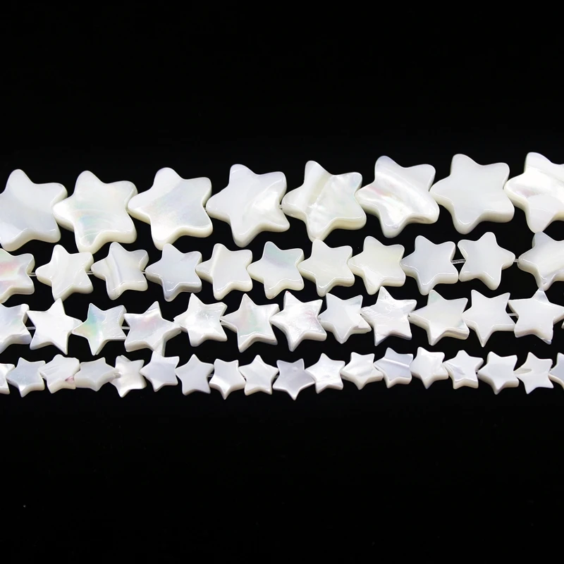 Natural White Shell Beads Star Rondelle Chip Flower Water Drop Different Shape For Jewelry Making Bracelets Necklace Accessories