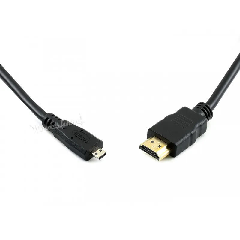 

Waveshare HDMI to Micro HDMI Cable, Suit for Raspberry Pi 4B,1M