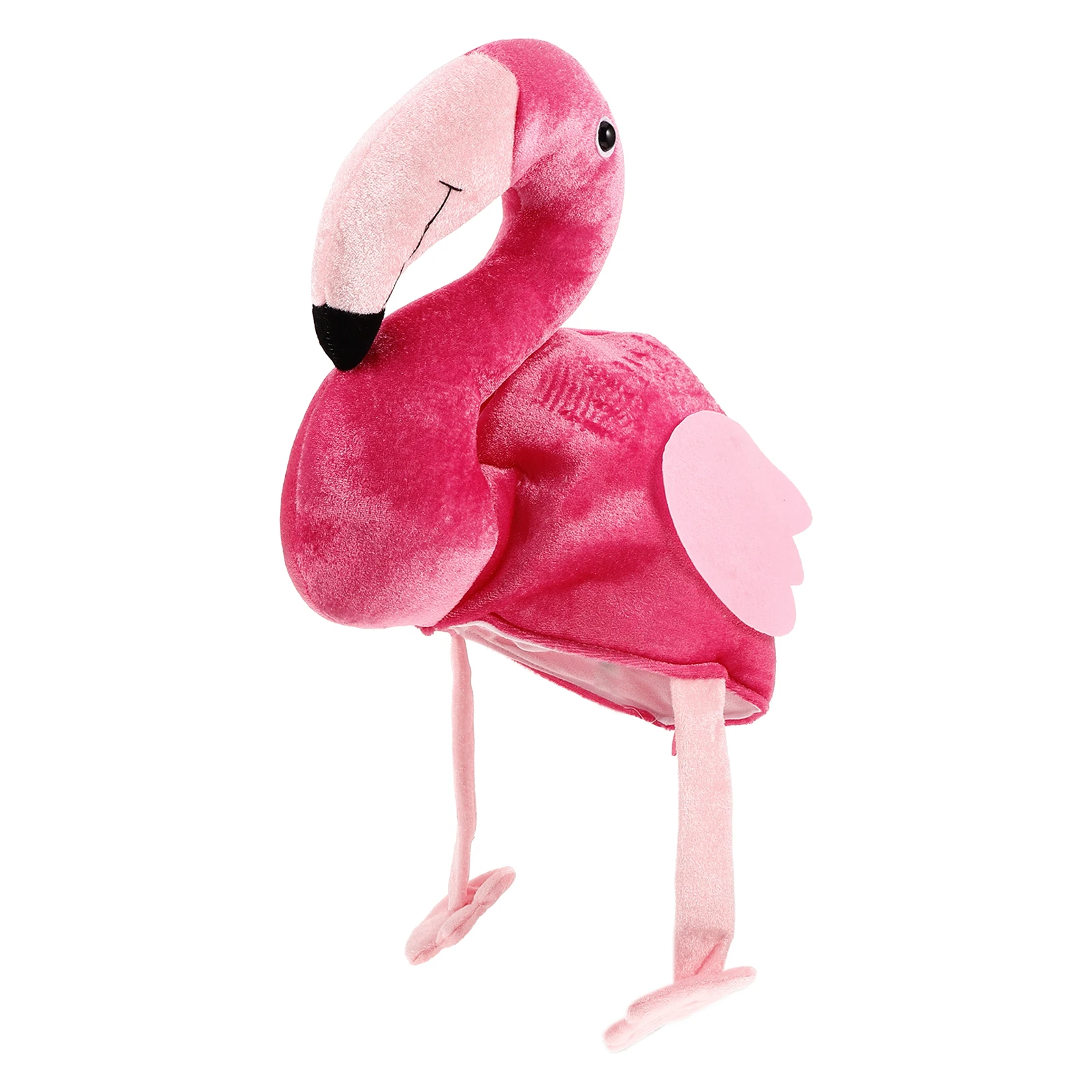 

Flamingo Shape Costume Hat Party Carnival Cosplay Headgear Decorative Performance Cap Fancy Dress Accessory
