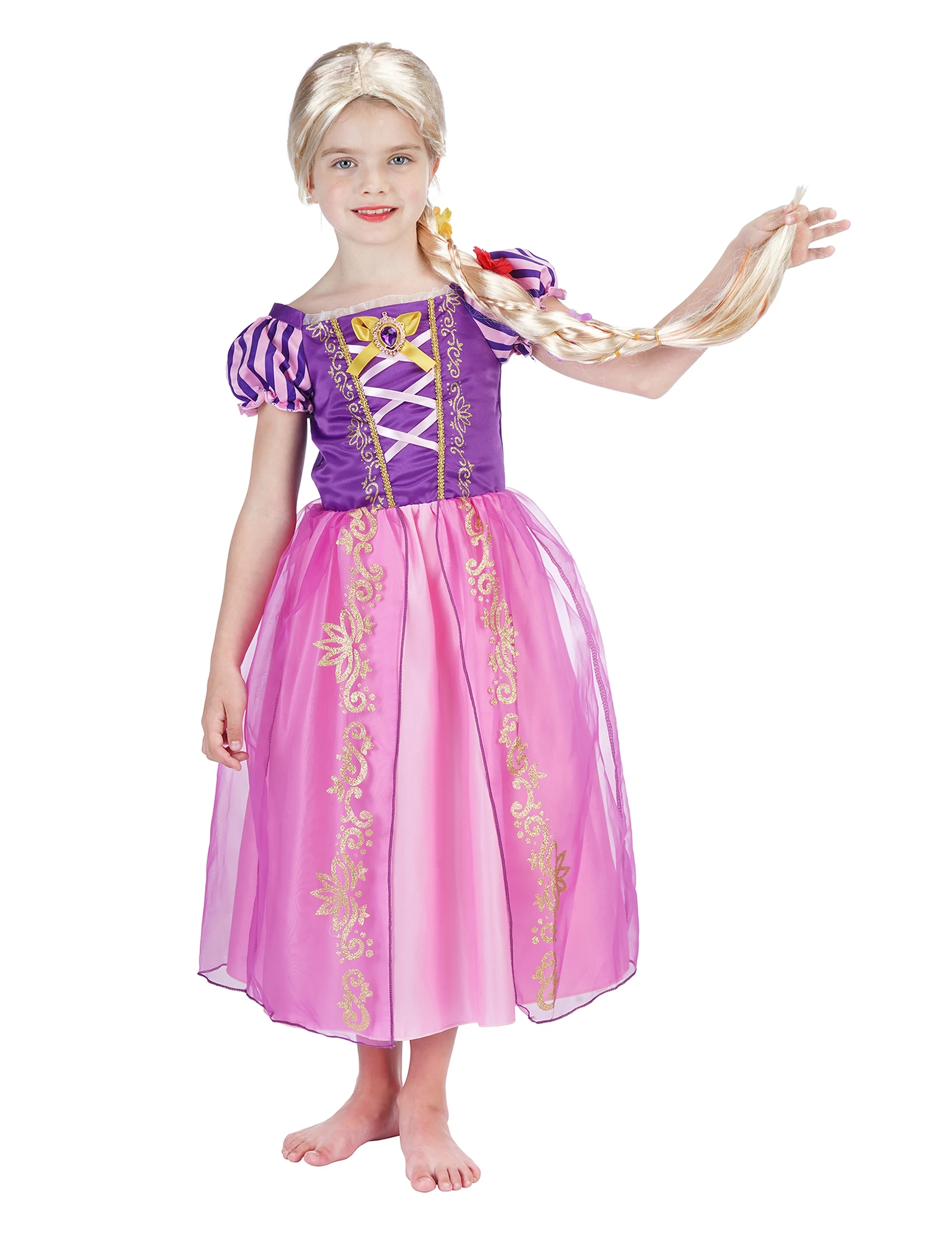 Girls Princess Dress Rapunzel Costume Vestido Fancy Birthday Party Gift Carnival Party Ball Gown Children Clothing Outfit