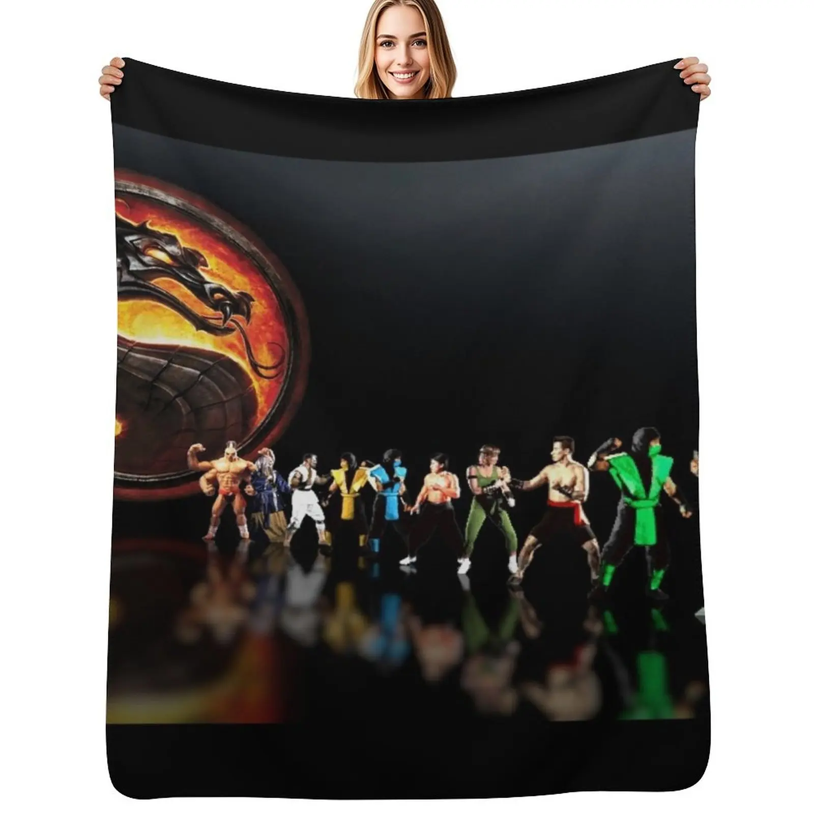 

Mortal Kombat pixel art Throw Blanket Loose Decorative Beds Designers blankets and throws Blankets