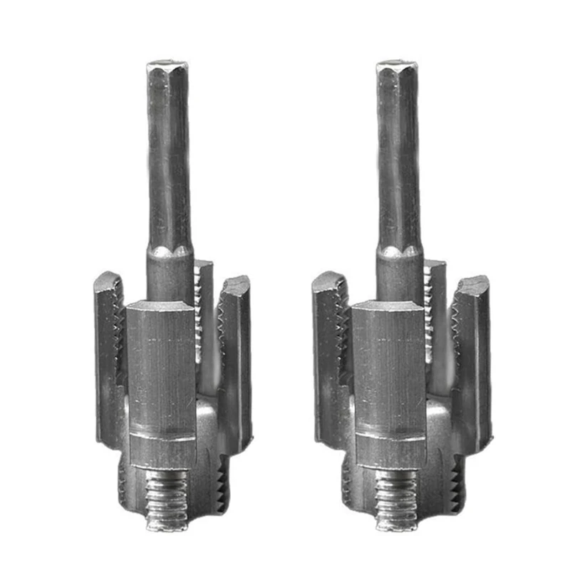  2Pcs Double Function Threading Tool Carbon Steel Construction For Pipe Projects