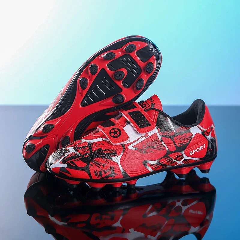 New Men Kids Soccer Shoes Professional Cleats Non-Slip Ultralight Football Boots Grass Boys Match Training Shoes Drop Shipping