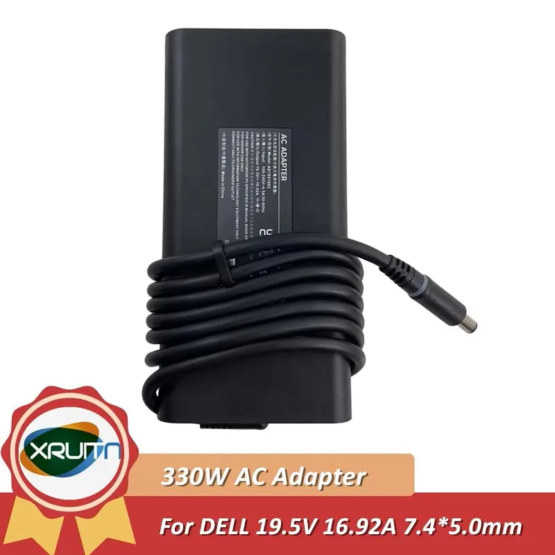 19.5V 16.92A 330W GaN AC Power Adapter Charger For DELL Alienware Laptop HA330PM201 DA330PM201 LA330PM201 LA330PM210