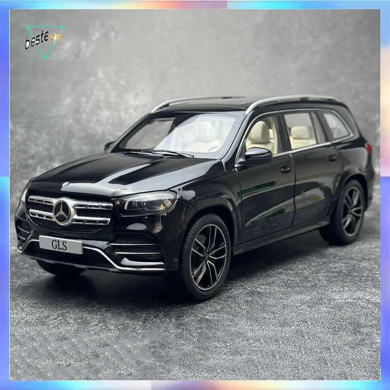 

1:18 Модель автомобиля Mercedes GLS AMG SUV X167 из сплава, литая под давлением, полностью открытая модель автомобиля, украшение для комнаты, коллекционный подарок для коллекционеров