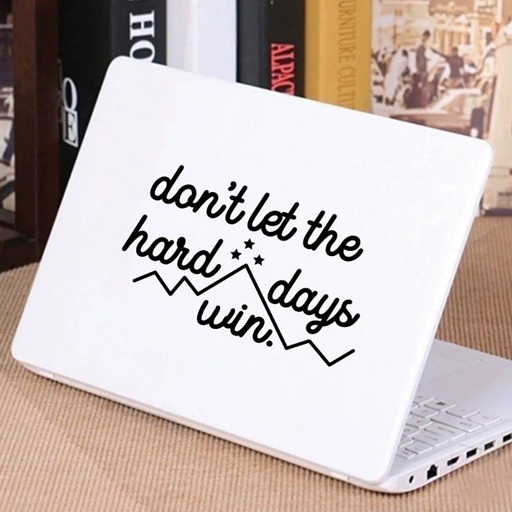 ACOTAR Decal Don't Let The Hard Days Win Vinyl Laptop Sticker, ACOWAR Inspired Quote Decals For Car Window, ACOMAF Bookish Gift