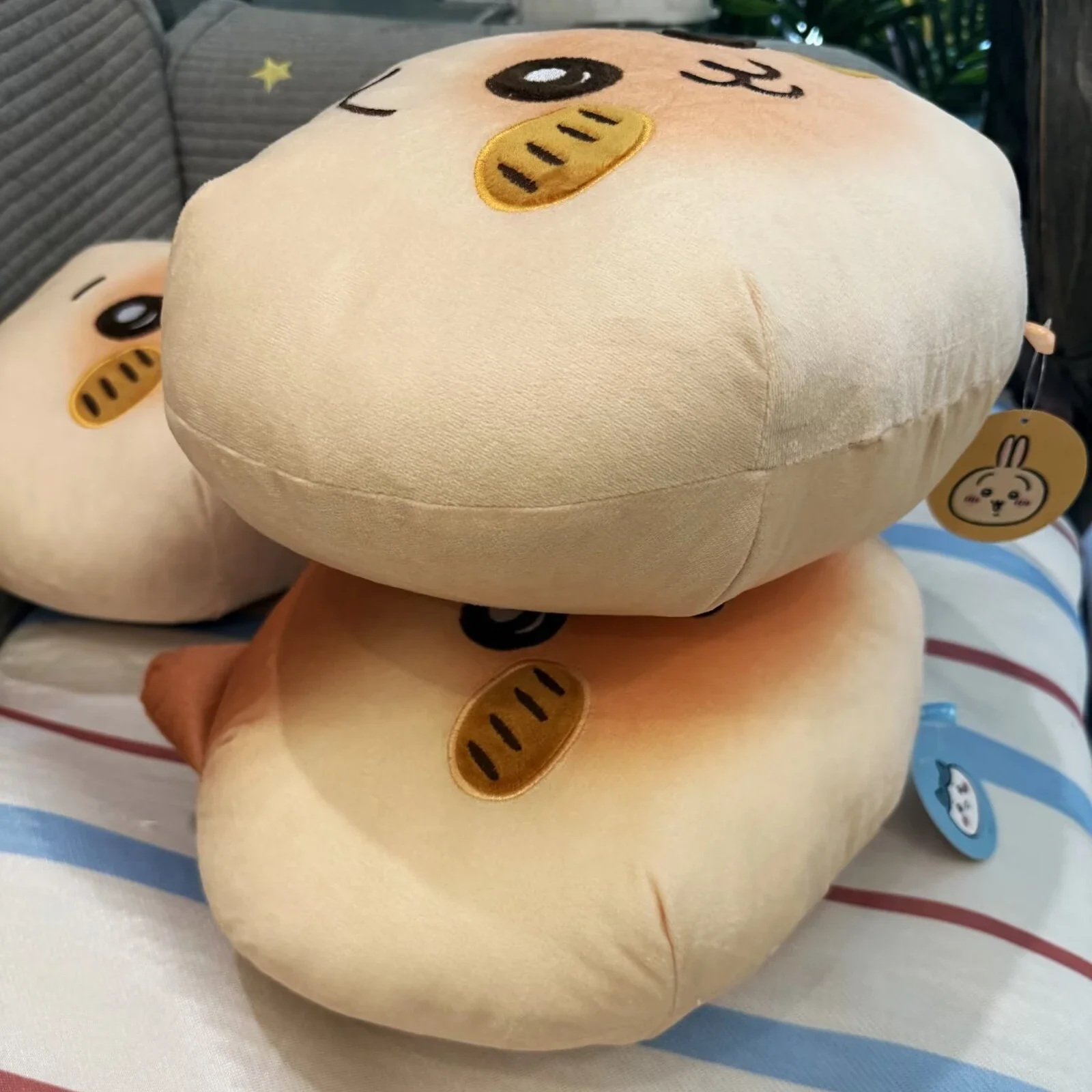 Chiikawa Hachiware Bread Plush Car Headrest Waist Cushion Usagi Soft Stuffed Neck Pillow for Car Seat Birthday Gift for Girl - view 5