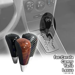 Car Gear Shift Knob Leather Shifter Lever Stick Car Shift Head For Toyota Corolla Camry Yaris Rav4 For Lexus IS GS LS RX ES