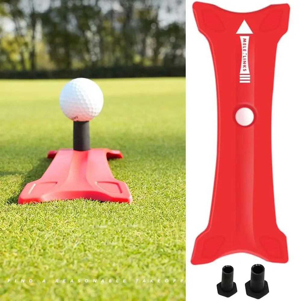 Tragbare Golf-X-Tee-Ständer verbessert das Ziel, steigert die Ballstart-Raketenmatte, verbesserte Ballkontrolle, 35 mm und 45 mm T-Stück