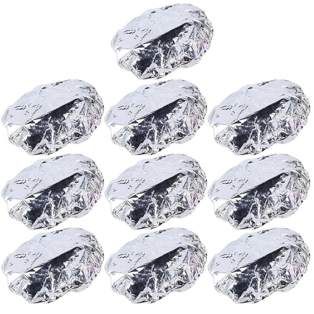 

10 Pcs Hair Heat Cap Styling Aluminum Foil Heated Water Proof Hairdressing